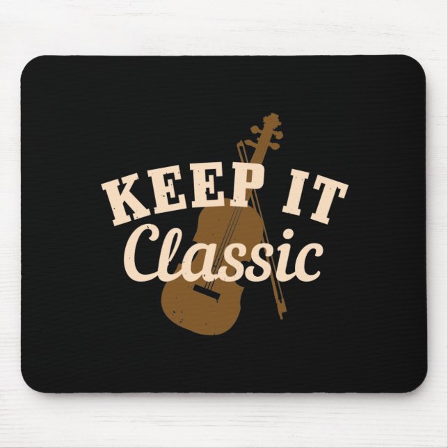Tapis De Souris Violon - Gardez-Le Classique (Devant)