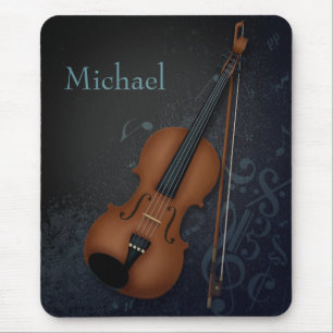 Tapis De Souris Violoniste de Haute Bohème Violoniste Coutume noir