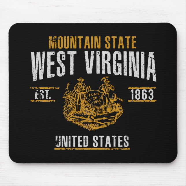 Tapis De Souris Virginie-Occidentale (Devant)