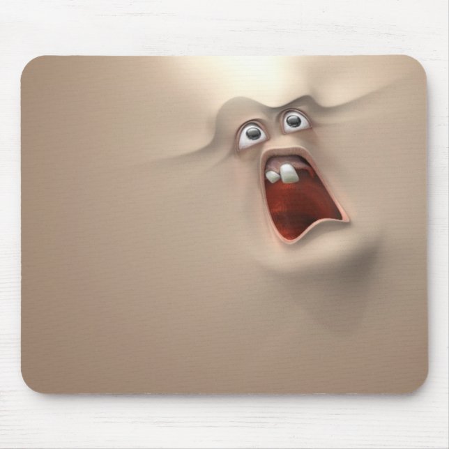 Tapis De Souris visage 3d drôle (Devant)