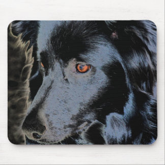 Tapis De Souris Visage Collier Bordure Noire