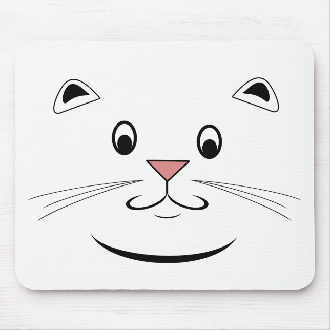 Tapis De Souris Visage de chat Kitty (Devant)
