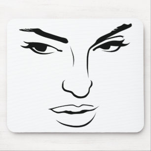 Tapis De Souris Visage de femme