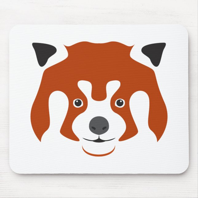 TAPIS DE SOURIS VISAGE DE PANDA ROUX (Devant)
