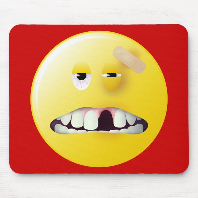 Tapis De Souris Visage de photo de détenu (Devant)