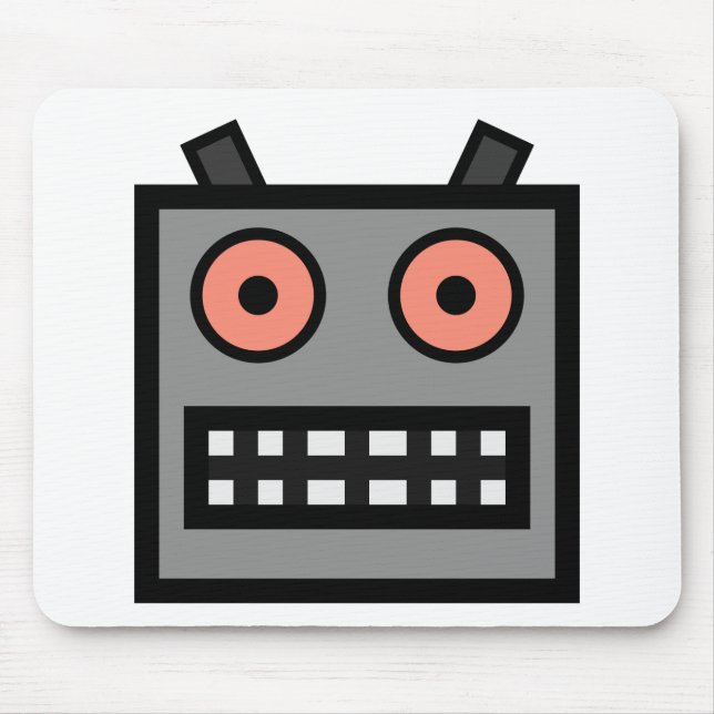 TAPIS DE SOURIS VISAGE DE ROBOT (Devant)