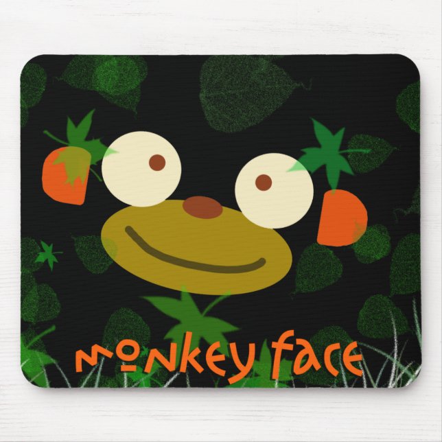 Tapis De Souris Visage de singe ! (Devant)