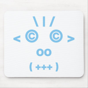 Tapis De Souris Visage de singe (bleu)