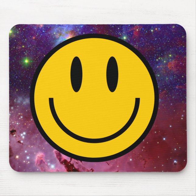 Tapis De Souris Visage de sourire Galaxy (Devant)