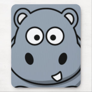 Tapis De Souris Visage d'hippopotame