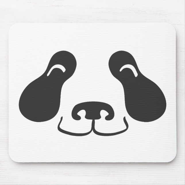 Tapis De Souris Visage heureux de panda (Devant)