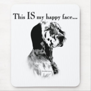 Tapis De Souris Visage heureux de Setter anglais