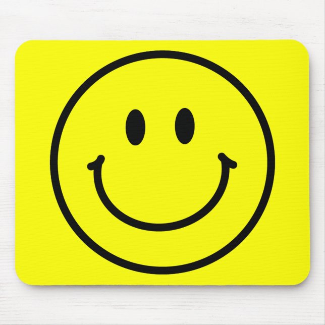 Tapis De Souris Visage heureux Mousepad (Devant)