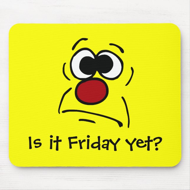 Tapis De Souris Visage malheureux Grumpey (Devant)