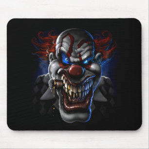 Tapis De Souris Visage mauvais de clown