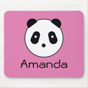 Tapis De Souris Visage mignon de panda de ~ de Kawaii