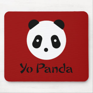 Tapis De Souris Visage mignon de panda de ~ de Kawaii
