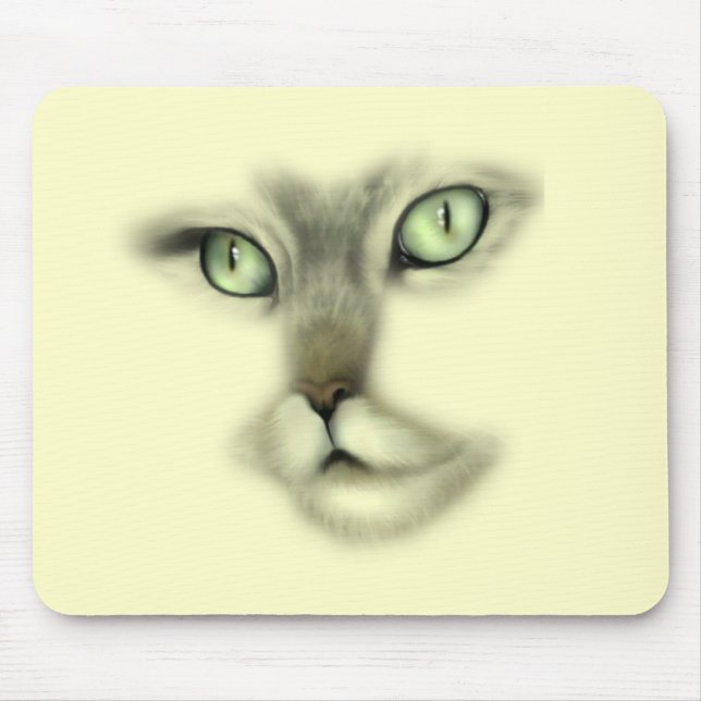 Tapis De Souris Visage Mousepad de chat (Devant)