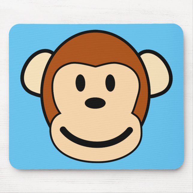 Tapis De Souris Visage Mousepad de singe (Devant)