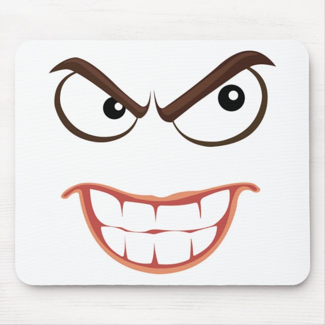 TAPIS DE SOURIS VISAGE SINISTRE (Devant)