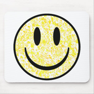 Tapis De Souris Visage souriant éclaboussé