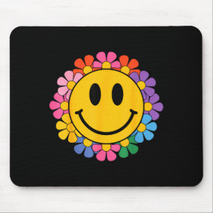 Tapis De Souris Visage Sourire Joyeux Rétro Daisy Prépa Hommes