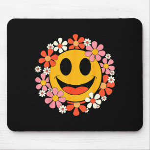 Tapis De Souris Visage Sourire Joyeux Rétro Daisy Prépa Hommes