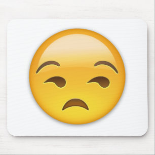 Tapis De Souris Visage Unamused Emoji