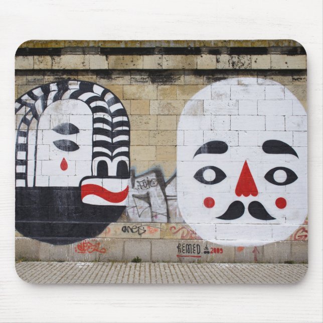 Tapis De Souris Visages blancs (Devant)