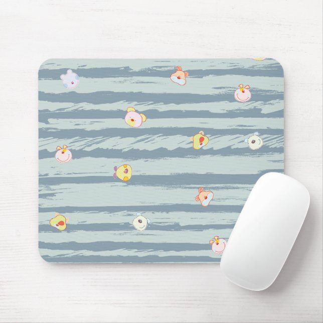 Tapis de souris – Visages Fantaisie (Avec souris)