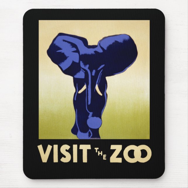 Tapis De Souris Visiter Le Zoo (Devant)