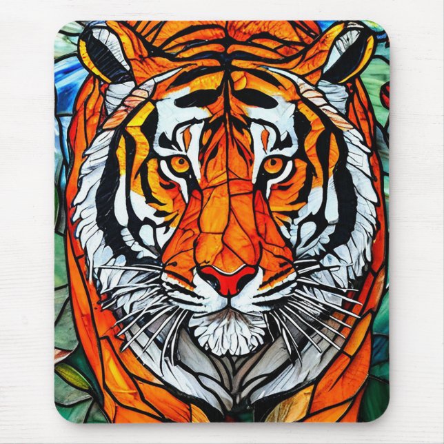 Tapis De Souris Vitreaux de tigre (Devant)