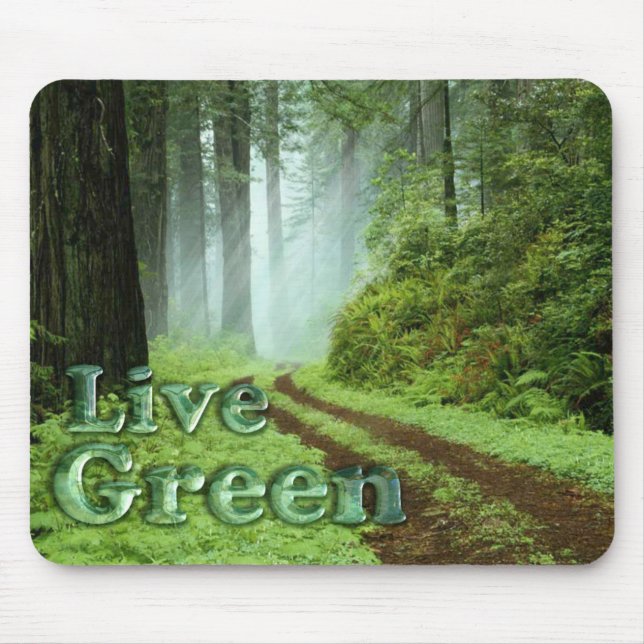 Tapis De Souris Vivant Vert - Forêt (Devant)