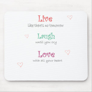 Tapis De Souris Vivent l'amour de rire