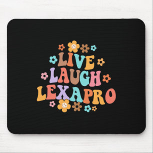 Tapis De Souris Vivez Riez Lexapro Groovy Thérapeute en Santé Ment