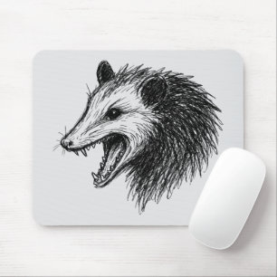 Tapis De Souris Vivez Vilain Fake Votre Mort Manger Trash Drôle Op