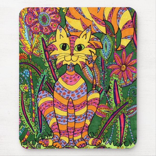 Tapis De Souris Vivid Garden Cat 2 (Devant)