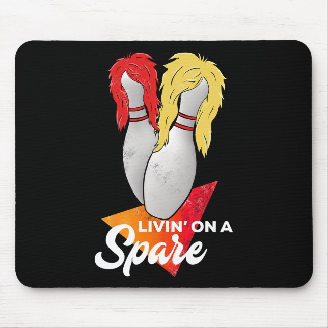 Tapis De Souris Vivre dans une équipe de bowling de rechange (Devant)