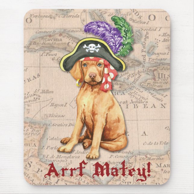 Tapis De Souris Vizsla Pirate (Devant)