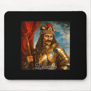 Tapis De Souris Vlad l'Empaleur Portrait Médiéval Art Dracula