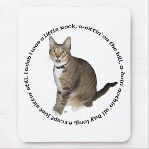 Tapis De Souris Vœux de chat tigré