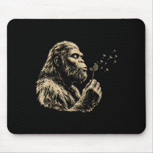 Tapis De Souris Vœux qui soufflent drôle Bigfoot soufflant Pissenl