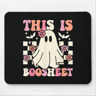 Tapis De Souris Voici Boo-sheet Halloween Ghost Costume Retro Gr