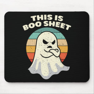 Tapis De Souris Voici Bosheet Ghost Retro Halloween Costume Me