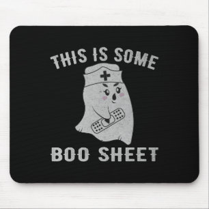 Tapis De Souris Voici Une Boite Boo Boo Ghost Fun Halloween Nur
