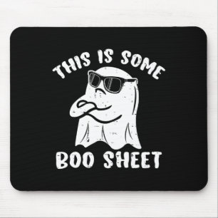 Tapis De Souris Voici Une Feuille De Boite Halloween Ghost Fun Don