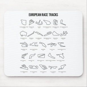 Tapis De Souris Voies de course européennes