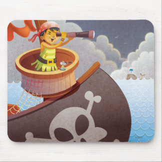Tapis De Souris Voile avec pirates