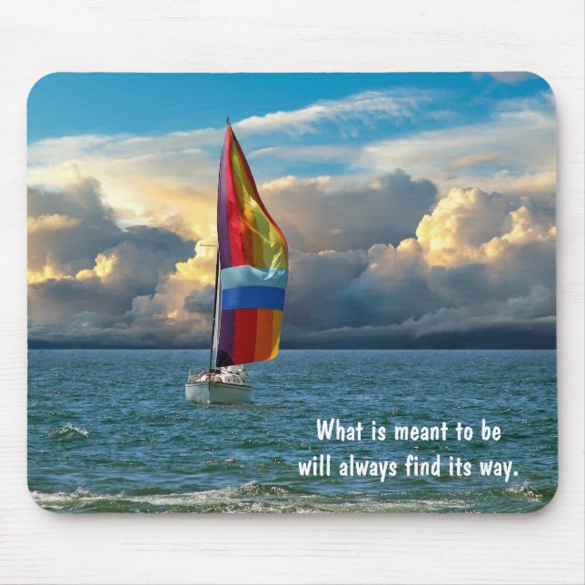 Tapis De Souris Voilier avec Rainbow Spinnaker (Devant)