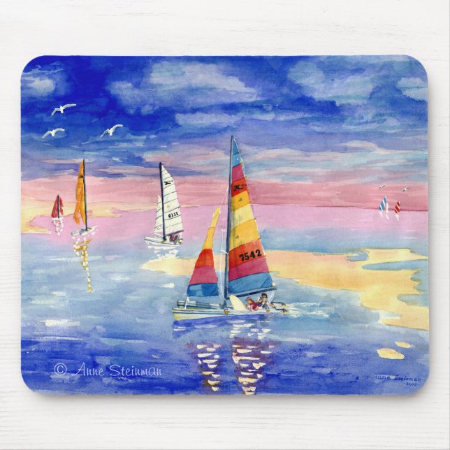 Tapis De Souris Voiliers de chat de Hobie (Devant)